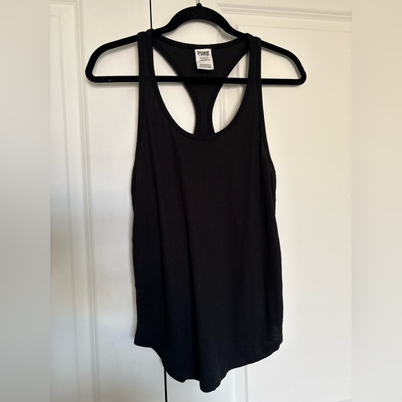 PINK Victoria's Secret Tops - PINK Victoria's Secret Black Tank Top